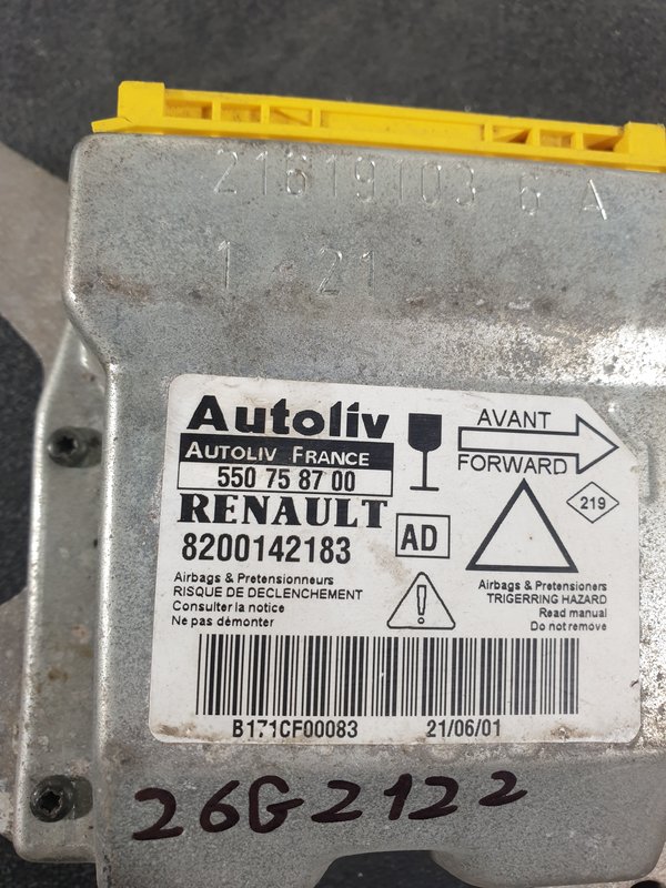 Centralina Airbags RENAULT Laguna II 8200142183