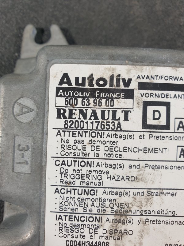 Centralina Airbags Renault Megane I 8200117653A