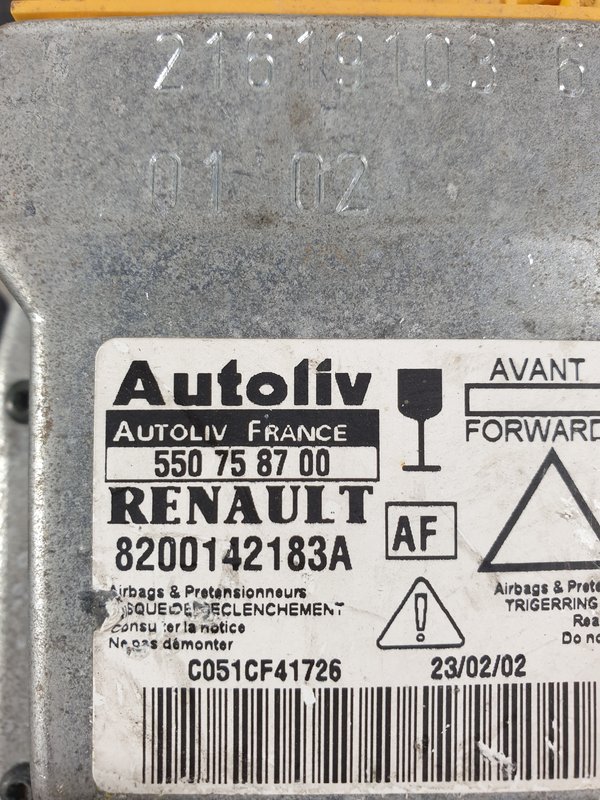 Centralina Airbags Renault Laguna II 8200142183A