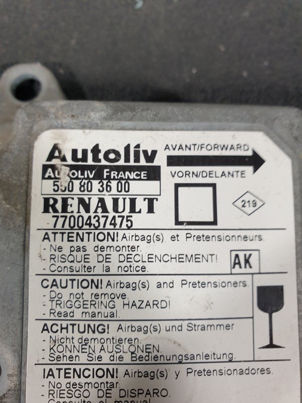 Centralina Airbags Renault Megane I 7700437475