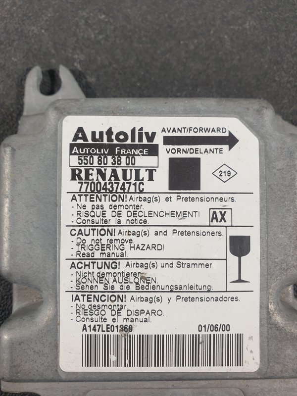 Centralina Airbags RENAULT Scenic I 7700437471C