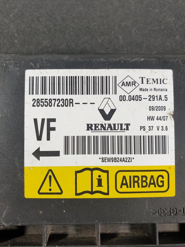 Centralina Airbags Renault Megane III 285587230R