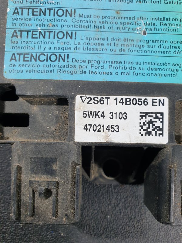 Centralina Airbags Ford Fiesta MK6 2S6T14B056