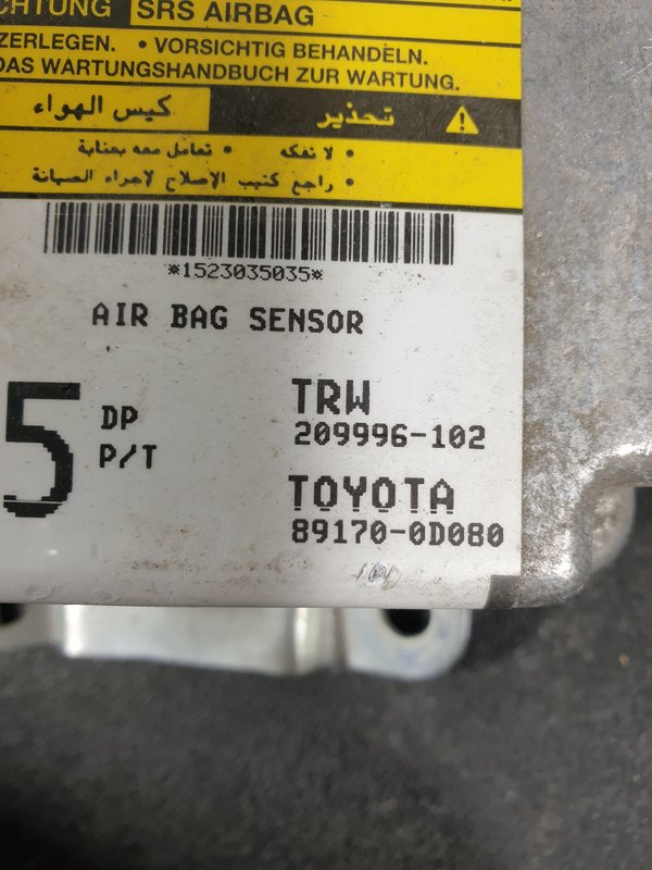 Centralina Airbags Toyota Yaris 891700D080