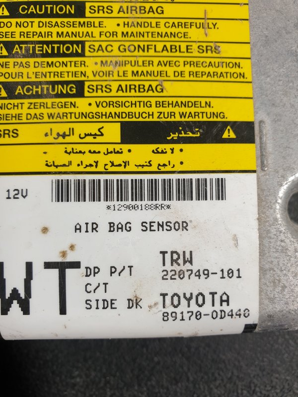 Centralina Airbags Toyota Yaris II 891700D440