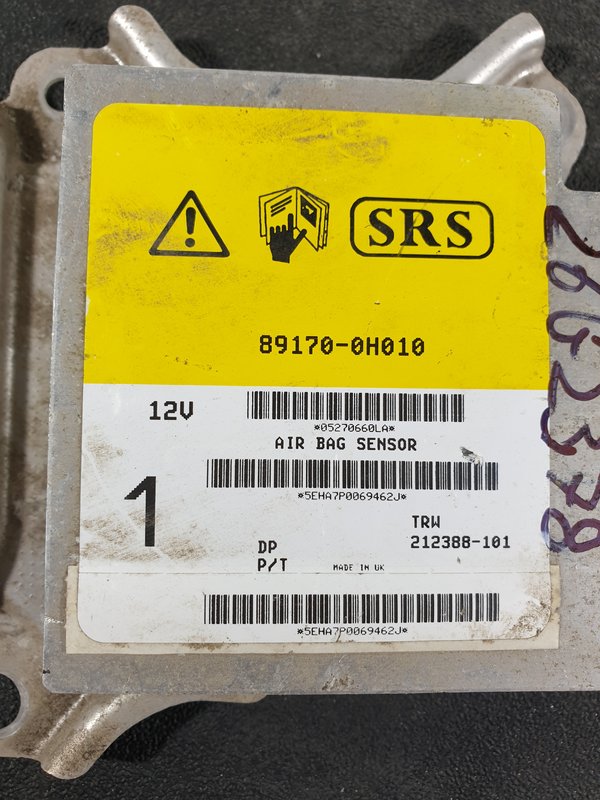 Centralina Airbags TOYOTA Aygo 891700H010
