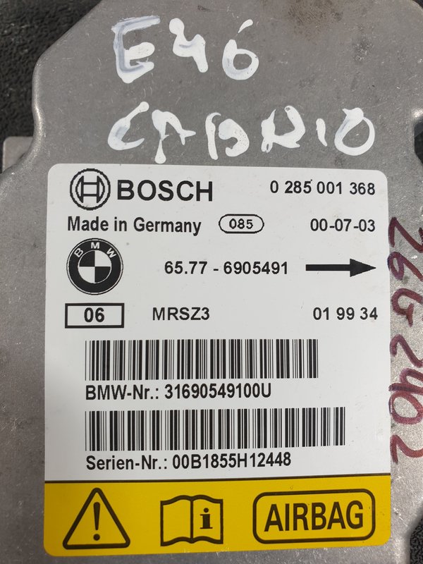 Centralina Airbags BMW 3 E46 31690549100U