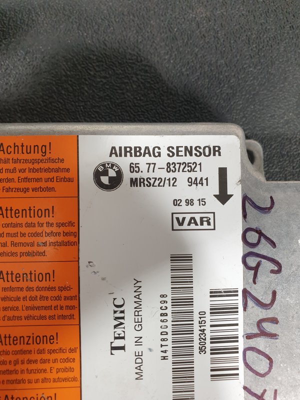 Centralina Airbags BMW 3 E46 65778372521
