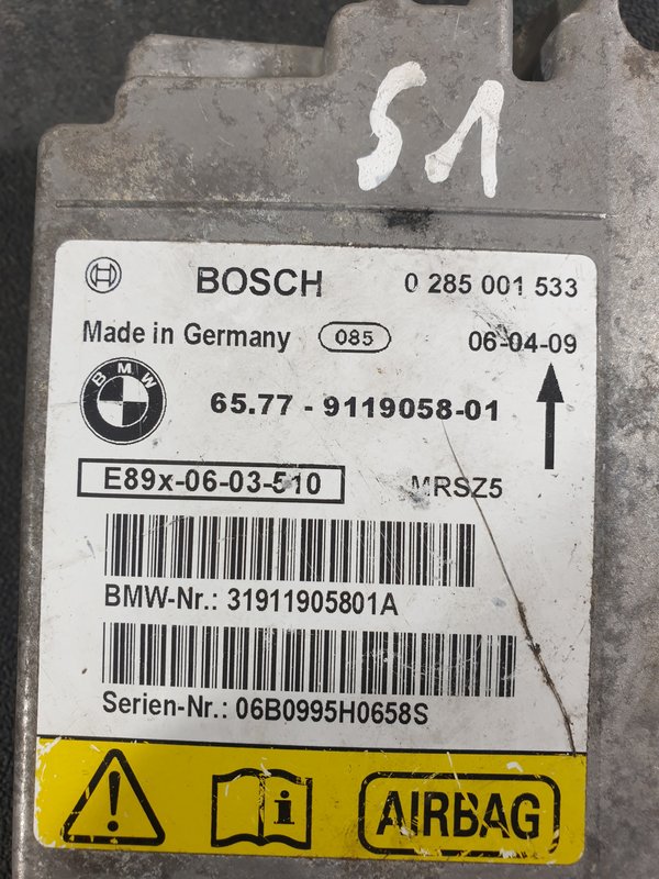 Centralina Airbags BMW 3 E90 31911905801A