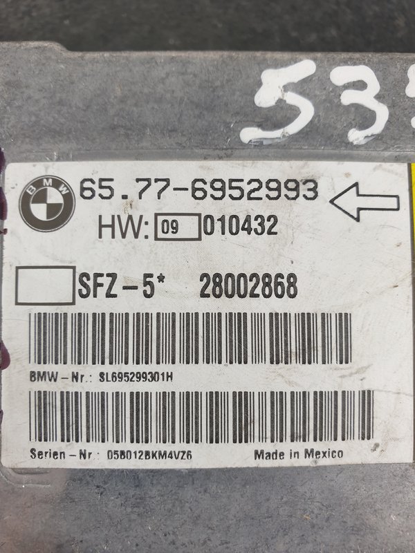 Centralina Airbags BMW 5 E 60 65776952993