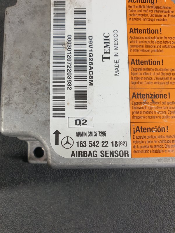Centralina Airbags MERCEDES Classe M W163 1635422218