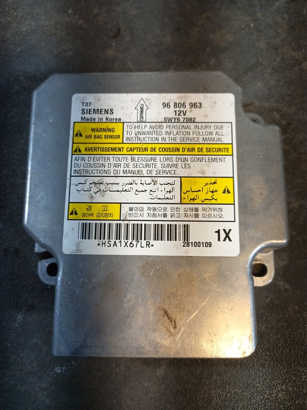 Centralina Airbag CHEVROLET AVEO T255 96806963