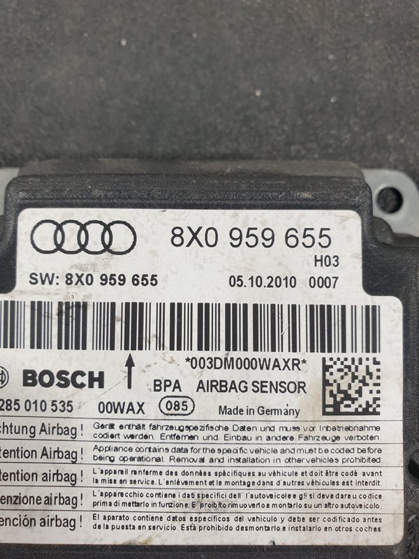 Centralina Airbags Audi A1 8X0959655