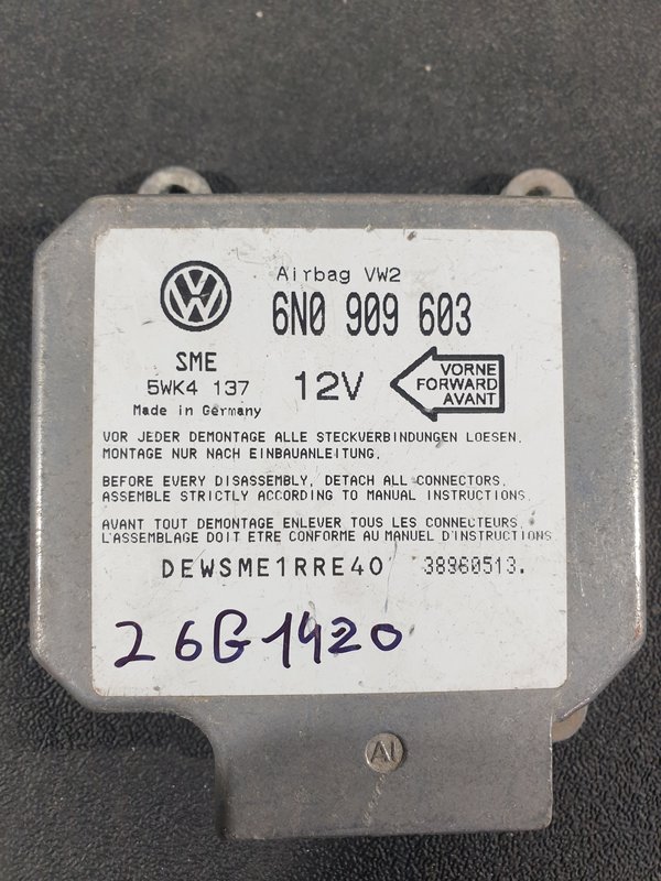 Centralina Airbags VW Golf III 6N0909603
