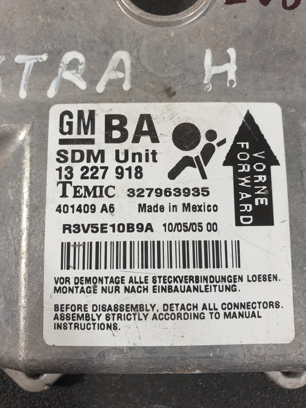 Centralina Airbags Opel Astra H 13227918
