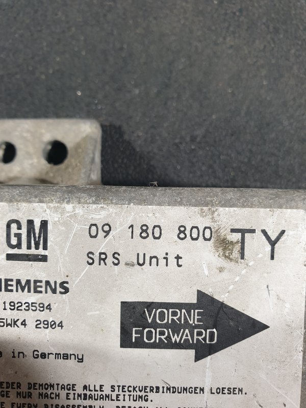 Centralina Airbags Opel Vectra B 09180800