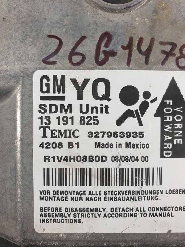 Centralina Airbags Opel Astra H 13191825