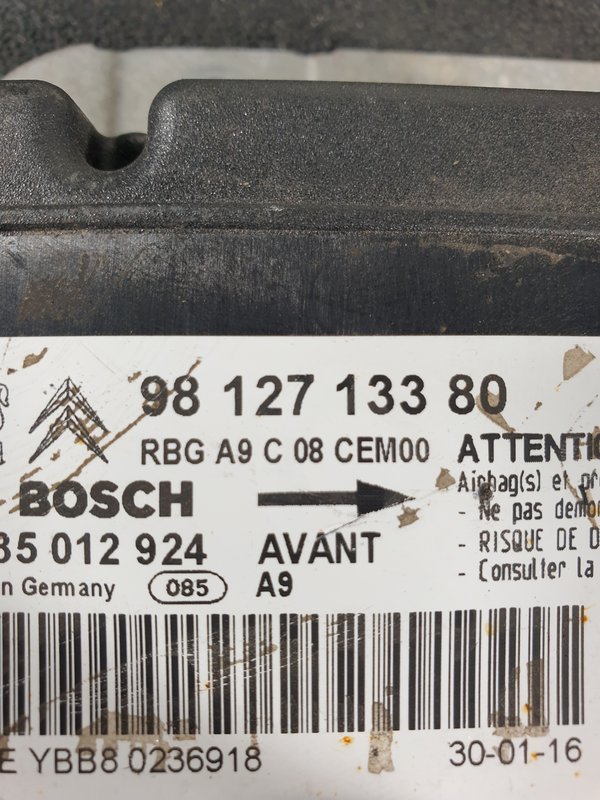 Centralina Airbags Peugeot 208 I 9812713380