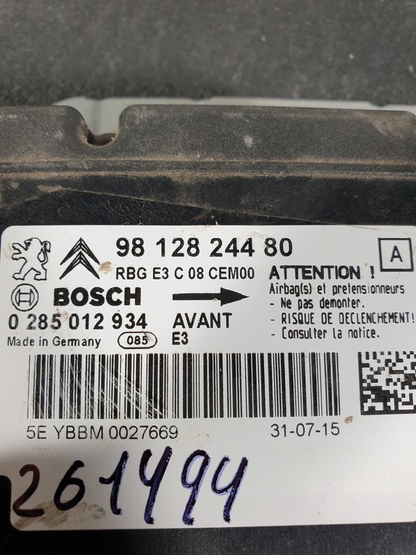 Centralina Airbags Citroen C4 Cactus 9812824480