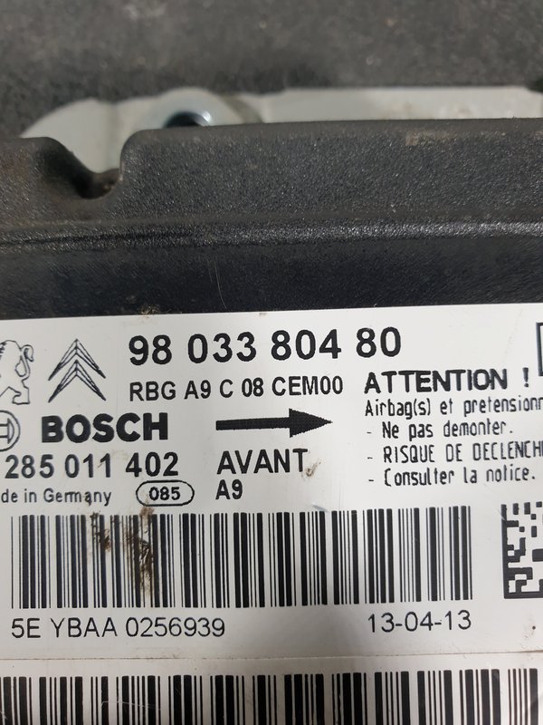 Centralina Airbags Peugeot 208 I 9803380480