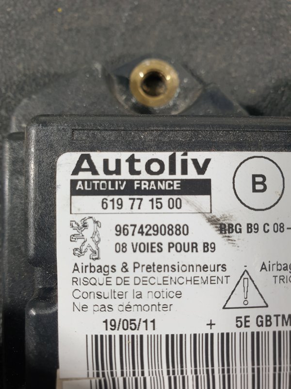 Centralina Airbags Citroen Berlingo 619771500