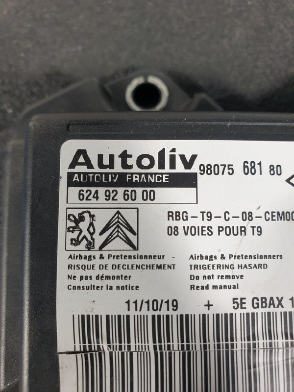 Centralina Airbags Peugeot 308 II 9807568180