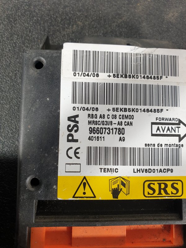 Centralina Airbags Citroen C3 I 9660731780