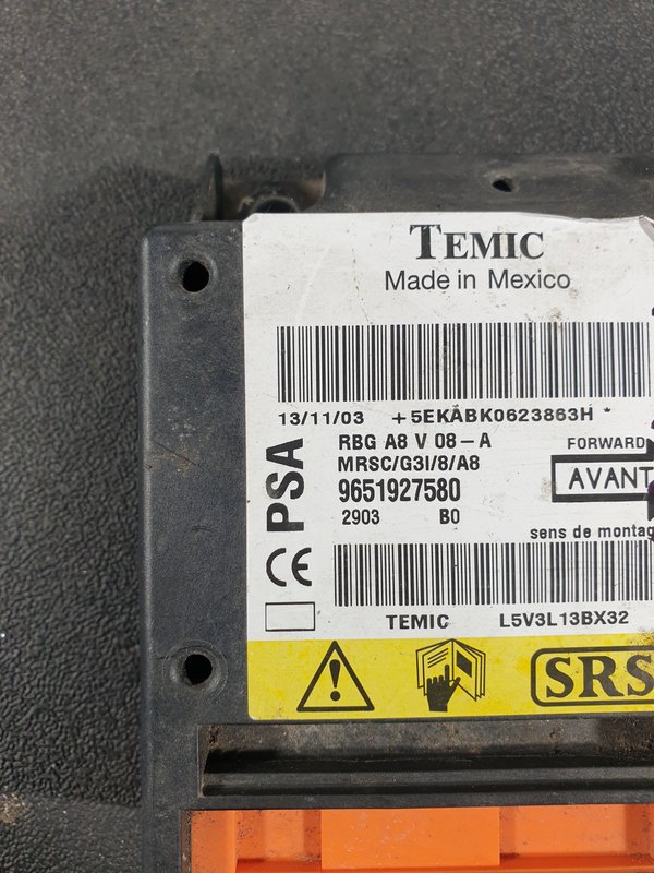Centralina Airbags Citroen C3 I 9651927580