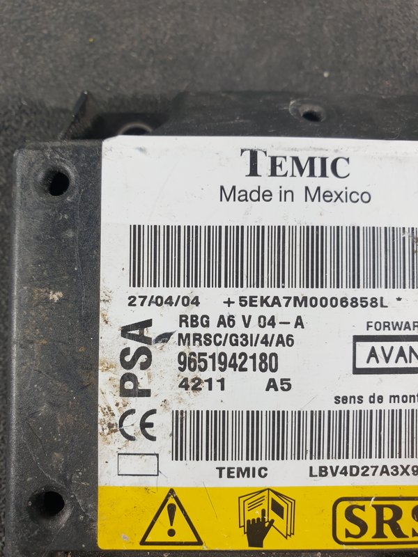 Centralina Airbags Citroen C3 II 9651942180
