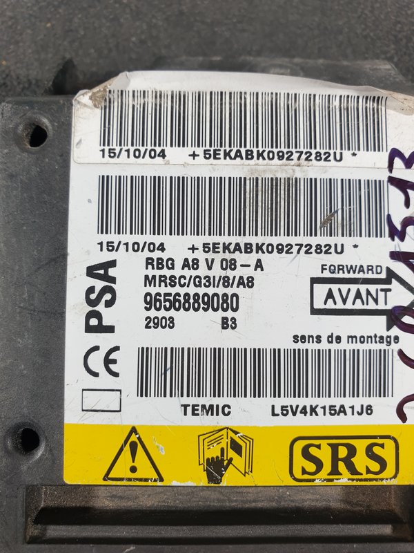 Centralina Airbags Citroen C3 I 9656889080