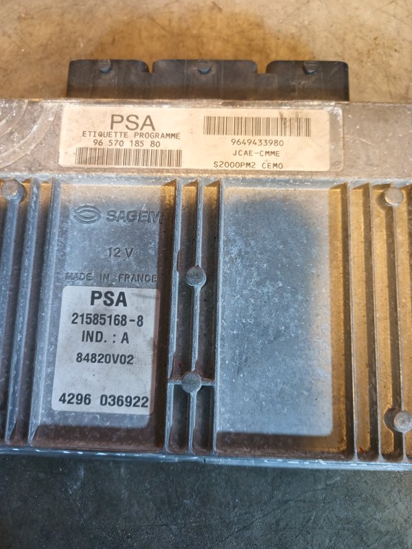Centralina Motor Citroen C2 1.4 HDI 9657018580